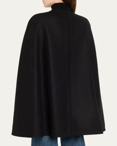 Nili Lotan Arianna Brushed Wool-Blend Cape | Thumbnail 3 Nili Lotan Arianna Brushed Wool-Blend Cape | Thumbnail 3