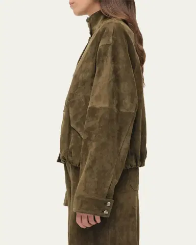 SIMKHAI Marley Suede Jacket | Thumbnail 4 SIMKHAI Marley Suede Jacket | Thumbnail 4