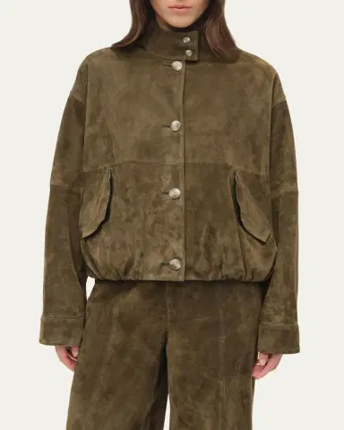 SIMKHAI Marley Suede Jacket | Thumbnail 5 SIMKHAI Marley Suede Jacket | Thumbnail 5