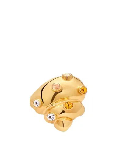 Oscar de la Renta Seashell Rhinestone Ring | Thumbnail 1 Oscar de la Renta Seashell Rhinestone Ring | Thumbnail 1