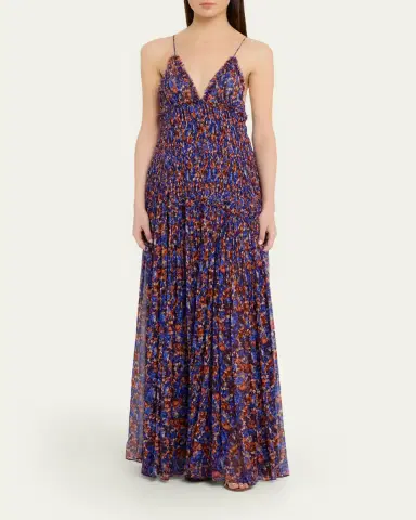 Ulla Johnson Atrani Floral Silk Chiffon Maxi Dress | Thumbnail 4 Ulla Johnson Atrani Floral Silk Chiffon Maxi Dress | Thumbnail 4