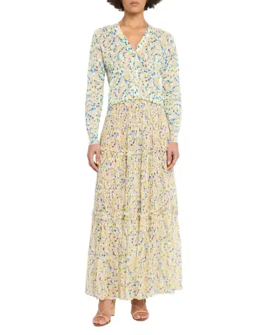 Ulla Johnson Virginie Floral Silk Chiffon Midi Skirt | Thumbnail 1 Ulla Johnson Virginie Floral Silk Chiffon Midi Skirt | Thumbnail 1