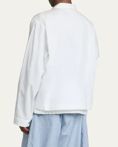 SACAI Men's Cotton Poplin Shirt Jacket | Thumbnail 3 SACAI Men's Cotton Poplin Shirt Jacket | Thumbnail 3