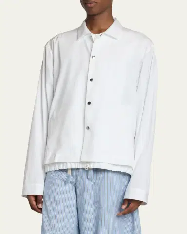 SACAI Men's Cotton Poplin Shirt Jacket | Thumbnail 4 SACAI Men's Cotton Poplin Shirt Jacket | Thumbnail 4