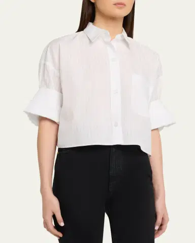 TWP Next Ex Striped Cropped Shirt | Thumbnail 4 TWP Next Ex Striped Cropped Shirt | Thumbnail 4