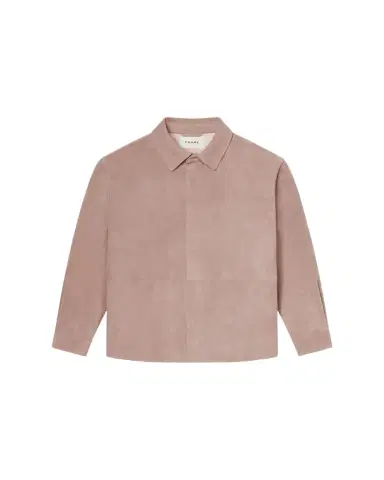 FRAME Men's Solid Suede Overshirt | Thumbnail 1 FRAME Men's Solid Suede Overshirt | Thumbnail 1