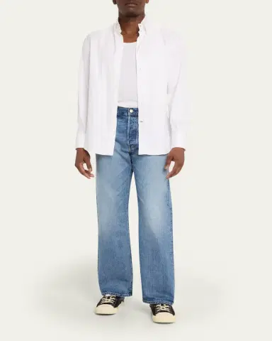 The Seven Continents Men's The Logan in Tokyo Light Medium Blue Jeans | Thumbnail 2 The Seven Continents Men's The Logan in Tokyo Light Medium Blue Jeans | Thumbnail 2