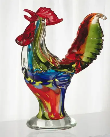 Dale Tiffany Decorative Art Glass Rooster Figurine | Thumbnail 2 Dale Tiffany Decorative Art Glass Rooster Figurine | Thumbnail 2