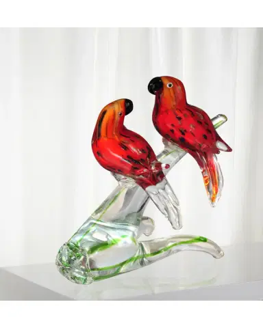 Dale Tiffany Love Birds Decorative Art Glass Figurine | Thumbnail 2 Dale Tiffany Love Birds Decorative Art Glass Figurine | Thumbnail 2