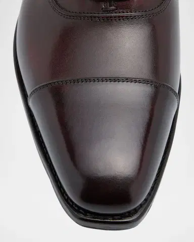 Ferragamo Men's Fargo Cap Toe Leather Oxfords | Thumbnail 4 Ferragamo Men's Fargo Cap Toe Leather Oxfords | Thumbnail 4