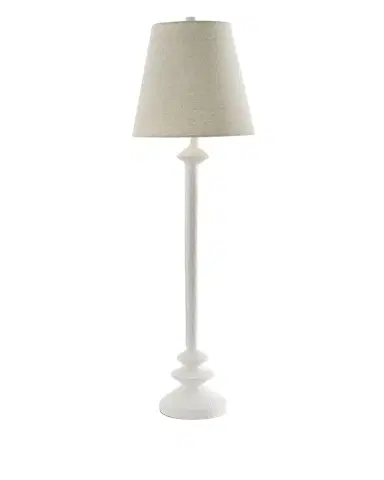 Old World Design Leia White Gesso Buffet Lamp | Thumbnail 1 Old World Design Leia White Gesso Buffet Lamp | Thumbnail 1