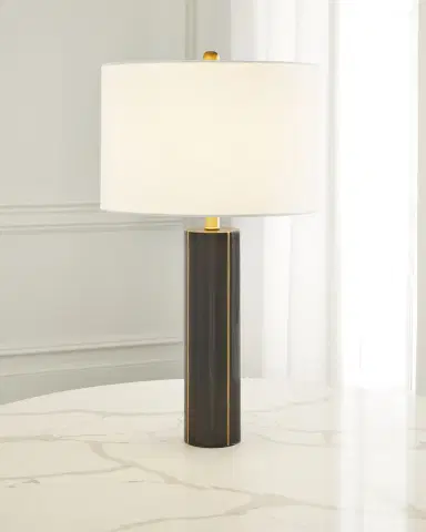 Old World Design Black Marble Haynes Lamp | Thumbnail 2 Old World Design Black Marble Haynes Lamp | Thumbnail 2