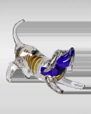 Dale Tiffany Joey Art Glass Dog Sculpture | Thumbnail 2 Dale Tiffany Joey Art Glass Dog Sculpture | Thumbnail 2