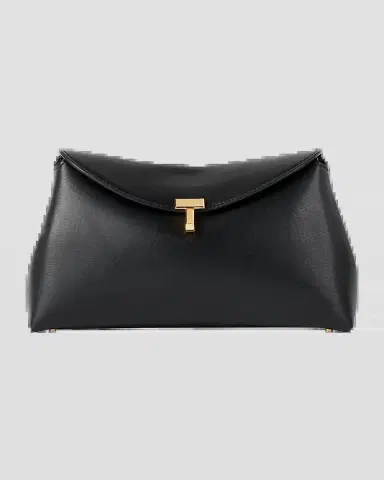 Toteme T-Lock Clutch in Palmellata Leather | Thumbnail 2 Toteme T-Lock Clutch in Palmellata Leather | Thumbnail 2