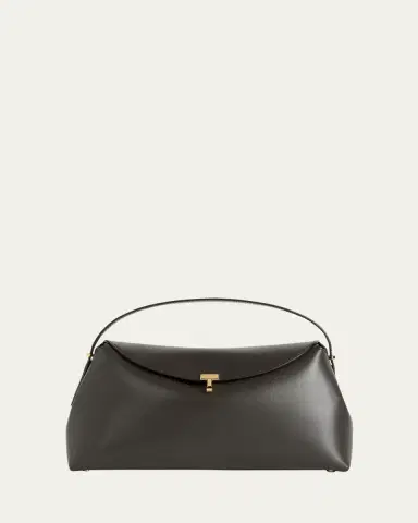 Toteme T-Lock Soft Textured Palmellatta Napa Leather Top-Handle Bag | Thumbnail 3 Toteme T-Lock Soft Textured Palmellatta Napa Leather Top-Handle Bag | Thumbnail 3