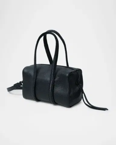 Callista Mini Bowling Grained Leather Top-Handle Bag | Thumbnail 2 Callista Mini Bowling Grained Leather Top-Handle Bag | Thumbnail 2