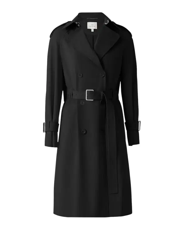 Becky-L Double-Breasted Trench Coat Becky-L Double-Breasted Trench Coat