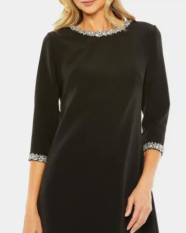 Mac Duggal Embellished A-Line Cocktail Dress | Thumbnail 2 Mac Duggal Embellished A-Line Cocktail Dress | Thumbnail 2