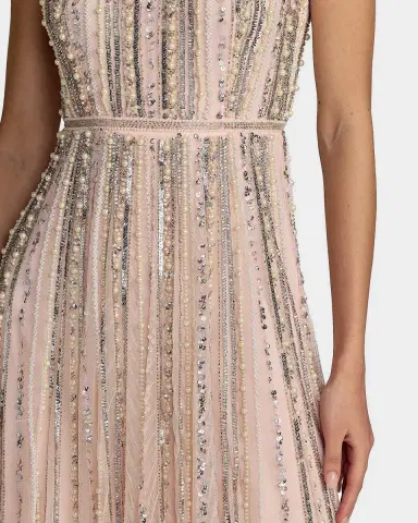 Mac Duggal Evening Sleeveless Beaded Gown | Thumbnail 2 Mac Duggal Evening Sleeveless Beaded Gown | Thumbnail 2