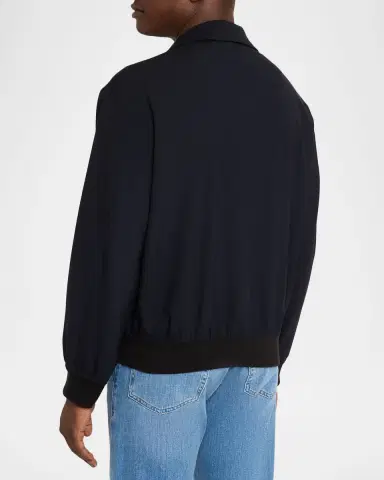 FRAME Men's Wool Full-Zip Blouson | Thumbnail 3 FRAME Men's Wool Full-Zip Blouson | Thumbnail 3