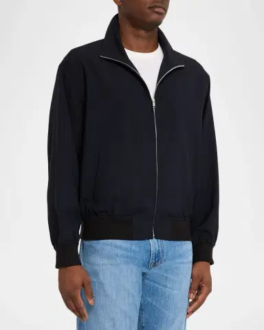 FRAME Men's Wool Full-Zip Blouson | Thumbnail 4 FRAME Men's Wool Full-Zip Blouson | Thumbnail 4