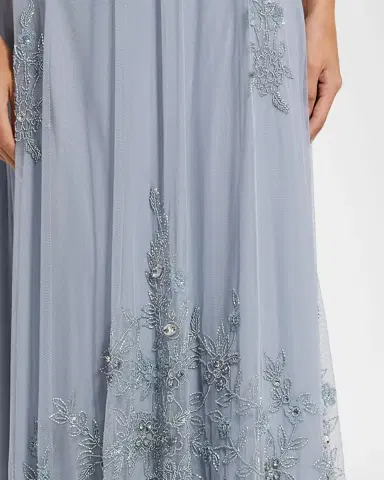 Mac Duggal Embellished Tulle Trapeze Gown | Thumbnail 2 Mac Duggal Embellished Tulle Trapeze Gown | Thumbnail 2