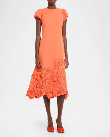Mestiza New York Perla Floral-Embroidered Midi Dress | Thumbnail 4 Mestiza New York Perla Floral-Embroidered Midi Dress | Thumbnail 4