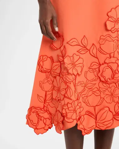 Mestiza New York Perla Floral-Embroidered Midi Dress | Thumbnail 5 Mestiza New York Perla Floral-Embroidered Midi Dress | Thumbnail 5