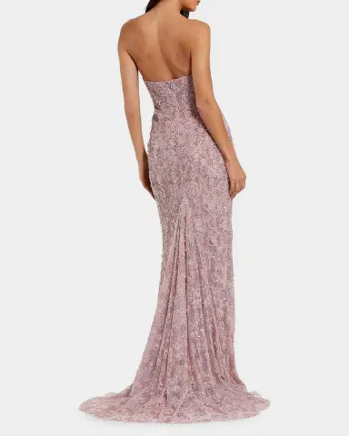 Mac Duggal Embellished Floral Lace Sweetheart Gown | Thumbnail 2 Mac Duggal Embellished Floral Lace Sweetheart Gown | Thumbnail 2