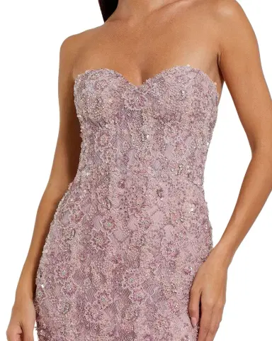 Mac Duggal Embellished Floral Lace Sweetheart Gown | Thumbnail 1 Mac Duggal Embellished Floral Lace Sweetheart Gown | Thumbnail 1