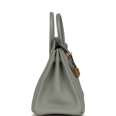 HERMÈS Hermes Birkin 25 Gris Mouette Togo Gold Hardware | Thumbnail 3 HERMÈS Hermes Birkin 25 Gris Mouette Togo Gold Hardware | Thumbnail 3