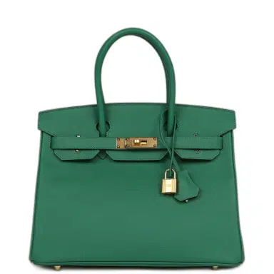 HERMÈS Hermes Birkin 30 Vert Vertigo Epsom Gold Hardware | Thumbnail 1 HERMÈS Hermes Birkin 30 Vert Vertigo Epsom Gold Hardware | Thumbnail 1