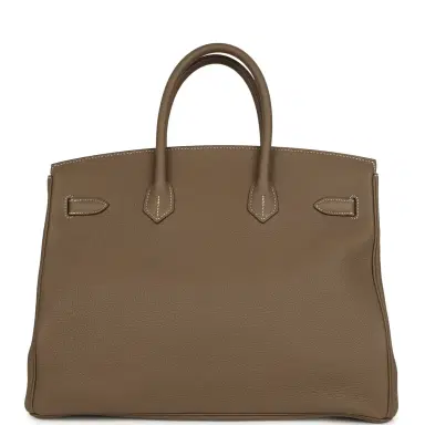 HERMÈS Hermes Birkin 35 Etoupe Togo Gold Hardware | Thumbnail 4 HERMÈS Hermes Birkin 35 Etoupe Togo Gold Hardware | Thumbnail 4