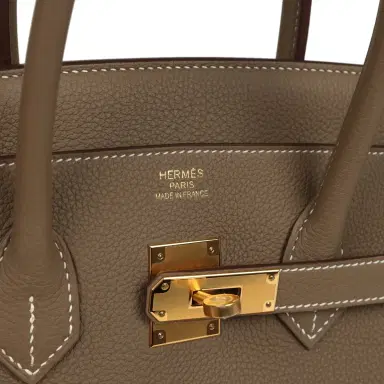 HERMÈS Hermes Birkin 35 Etoupe Togo Gold Hardware | Thumbnail 7 HERMÈS Hermes Birkin 35 Etoupe Togo Gold Hardware | Thumbnail 7