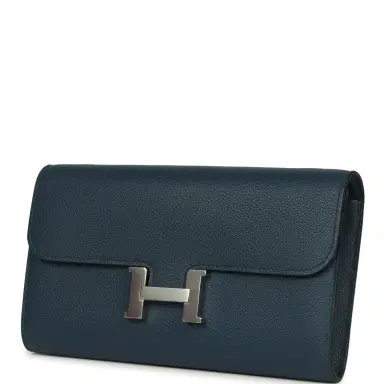 HERMÈS Hermes Constance Wallet To Go Bleu De Prusse Evercolor Palladium Hardware | Thumbnail 5 HERMÈS Hermes Constance Wallet To Go Bleu De Prusse Evercolor Palladium Hardware | Thumbnail 5