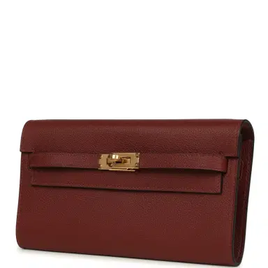 HERMÈS Hermes Kelly Wallet To Go Rouge H Evercolor Gold Hardware | Thumbnail 5 HERMÈS Hermes Kelly Wallet To Go Rouge H Evercolor Gold Hardware | Thumbnail 5