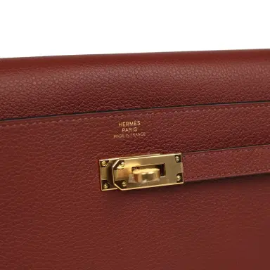 HERMÈS Hermes Kelly Wallet To Go Rouge H Evercolor Gold Hardware | Thumbnail 7 HERMÈS Hermes Kelly Wallet To Go Rouge H Evercolor Gold Hardware | Thumbnail 7