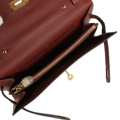 HERMÈS Hermes Kelly Wallet To Go Rouge H Evercolor Gold Hardware | Thumbnail 8 HERMÈS Hermes Kelly Wallet To Go Rouge H Evercolor Gold Hardware | Thumbnail 8