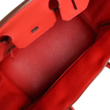 HERMÈS Pre-owned Hermes Birkin 30 Rouge Tomate Togo Gold Hardware | Thumbnail 8 HERMÈS Pre-owned Hermes Birkin 30 Rouge Tomate Togo Gold Hardware | Thumbnail 8