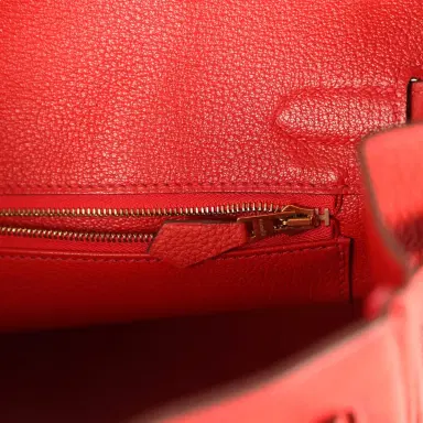 HERMÈS Pre-owned Hermes Birkin 30 Rouge Tomate Togo Gold Hardware | Thumbnail 9 HERMÈS Pre-owned Hermes Birkin 30 Rouge Tomate Togo Gold Hardware | Thumbnail 9