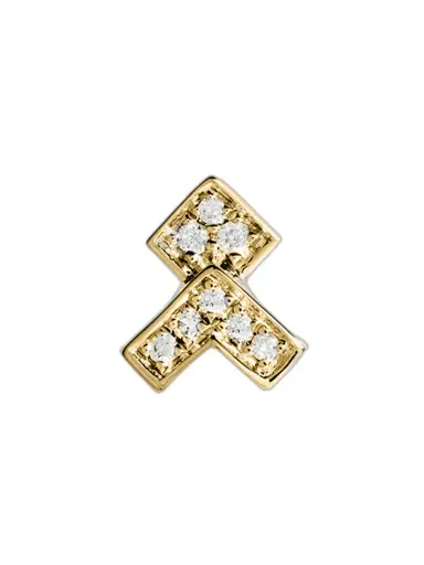 Statement Yellow Gold and Diamond Stairway Arrow Earring | Thumbnail 1 Statement Yellow Gold and Diamond Stairway Arrow Earring | Thumbnail 1