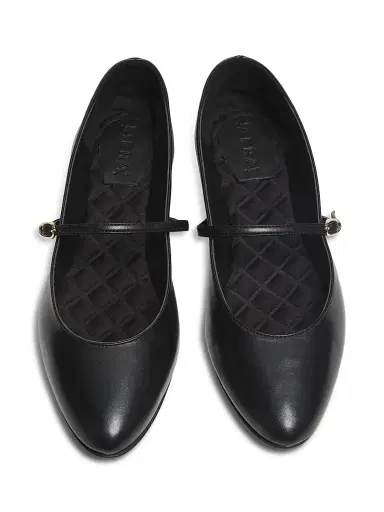 AERA Women's Mina Vegan Leather Mary Jane Flats - Black | Thumbnail 4 AERA Women's Mina Vegan Leather Mary Jane Flats - Black | Thumbnail 4