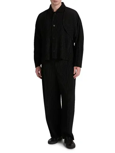 Homme Plissé Issey Miyake Men's Monthly Colors: January Trousers - Black | Thumbnail 2 Homme Plissé Issey Miyake Men's Monthly Colors: January Trousers - Black | Thumbnail 2