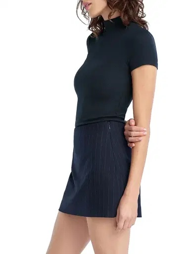 Favorite Daughter Women's The Stockholm Mock-Turtleneck Knit T-Shirt | Thumbnail 3 Favorite Daughter Women's The Stockholm Mock-Turtleneck Knit T-Shirt | Thumbnail 3