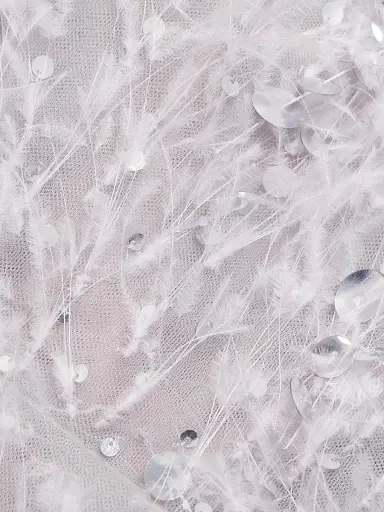 Oscar de la Renta Women's Point D'Esprit Strapless Ballgown - Light Grey | Thumbnail 7 Oscar de la Renta Women's Point D'Esprit Strapless Ballgown - Light Grey | Thumbnail 7