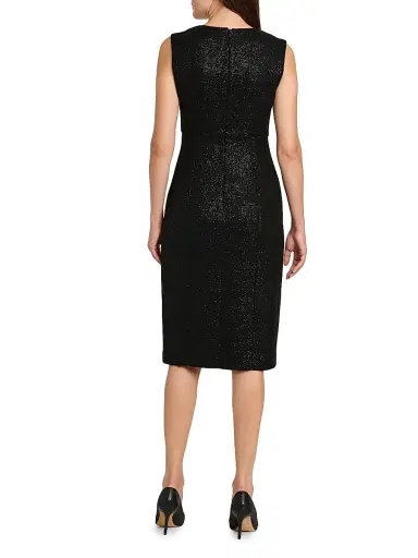 Kiton Women's Metallic Sheath Dress - Black | Thumbnail 5 Kiton Women's Metallic Sheath Dress - Black | Thumbnail 5