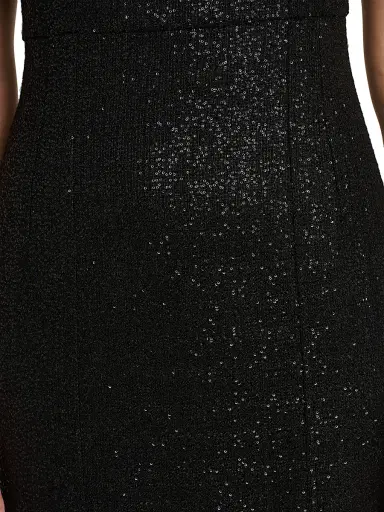Kiton Women's Metallic Sheath Dress - Black | Thumbnail 7 Kiton Women's Metallic Sheath Dress - Black | Thumbnail 7