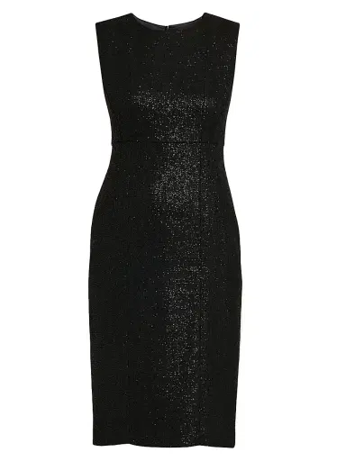 Kiton Women's Metallic Sheath Dress - Black | Thumbnail 1 Kiton Women's Metallic Sheath Dress - Black | Thumbnail 1