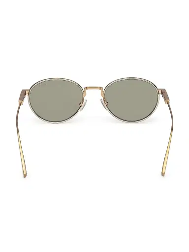 Zegna Men's 52MM Round Sunglasses - Palladium Green | Thumbnail 5 Zegna Men's 52MM Round Sunglasses - Palladium Green | Thumbnail 5