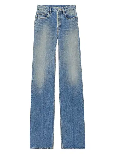 Saint Laurent Women's Yves Flared Jeans in Denim - Midi Blue - Size 26 | Thumbnail 1 Saint Laurent Women's Yves Flared Jeans in Denim - Midi Blue - Size 26 | Thumbnail 1